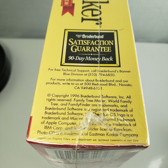 Vintage Windows Original Family Tree Maker 1996 Deluxe Edition II NEW Sealed - Picture 16 of 16